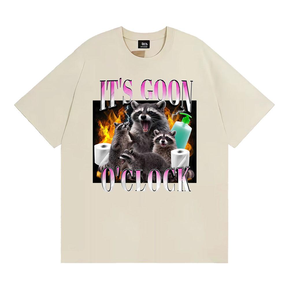 Its Goon OClock Raccoon Meme Printed Tshirt Unisexs Clothing Summer Vintage Street T Shirt 100 Cotton Loose Oversized Tshirts 4XL
Its Goon OClock Raccoon Meme Printed Tshirt Unisexs Clothing Summer Vintage Street T Shirt 100 Cotton Loose Oversized Tshirts 4XL