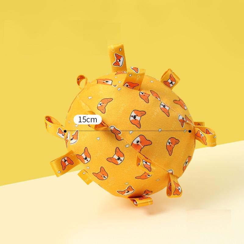Corgi Print Plush Ball Dog Toy with Ribbons Interactive Soft Chew Toy оранжевый
Corgi Print Plush Ball Dog Toy with Ribbons Interactive Soft Chew Toy оранжевый