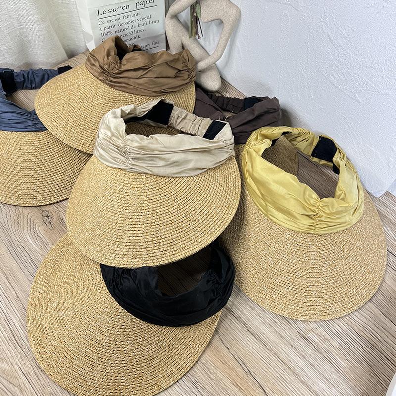 Empty top hat Solid color straw hat Women s elastic band Beach sunshade Sunscreen hat Roof hat Tide Adult (56-58cm) жовтий
Empty top hat Solid color straw hat Women s elastic band Beach sunshade Sunscreen hat Roof hat Tide Adult (56-58cm) жовтий