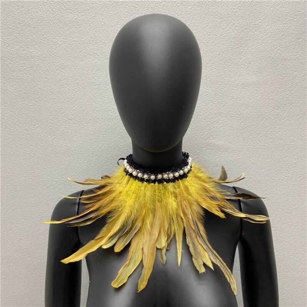 New Adjustable Faux Feather Scarf Lace-up Retro Faux Pearl Decor Costume Accessories Party жовтий
New Adjustable Faux Feather Scarf Lace-up Retro Faux Pearl Decor Costume Accessories Party жовтий