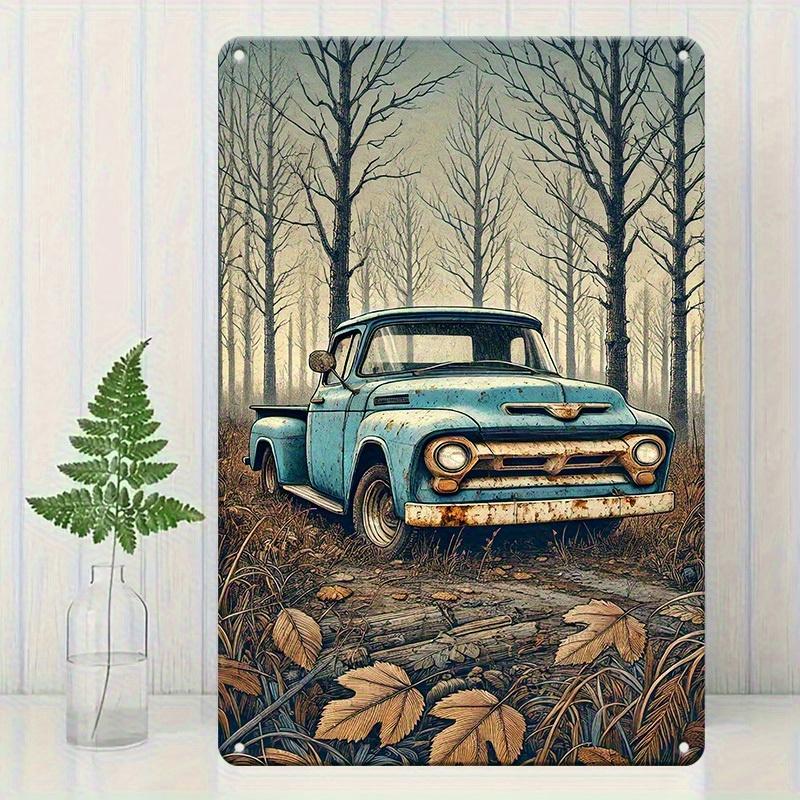Vintage Blue Forest Truck Metal Wall Art Sign Rustic Iron Decor with Classic Car Autumn Forest Scene Perfect for Home Bar 20x30cm(7.8x11.8inch)
Vintage Blue Forest Truck Metal Wall Art Sign Rustic Iron Decor with Classic Car Autumn Forest Scene Perfect for Home Bar 20x30cm(7.8x11.8inch)