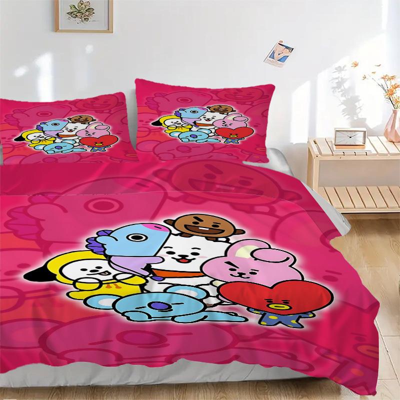 3pcs BT Characters Cover Set, 1 Cover + 2 Pillowcases (No Insert), Bedding for All Seasons, Bedding,Bedroom Decor yy250922003 135x200cm
3pcs BT Characters Cover Set, 1 Cover + 2 Pillowcases (No Insert), Bedding for All Seasons, Bedding,Bedroom Decor yy250922003 135x200cm