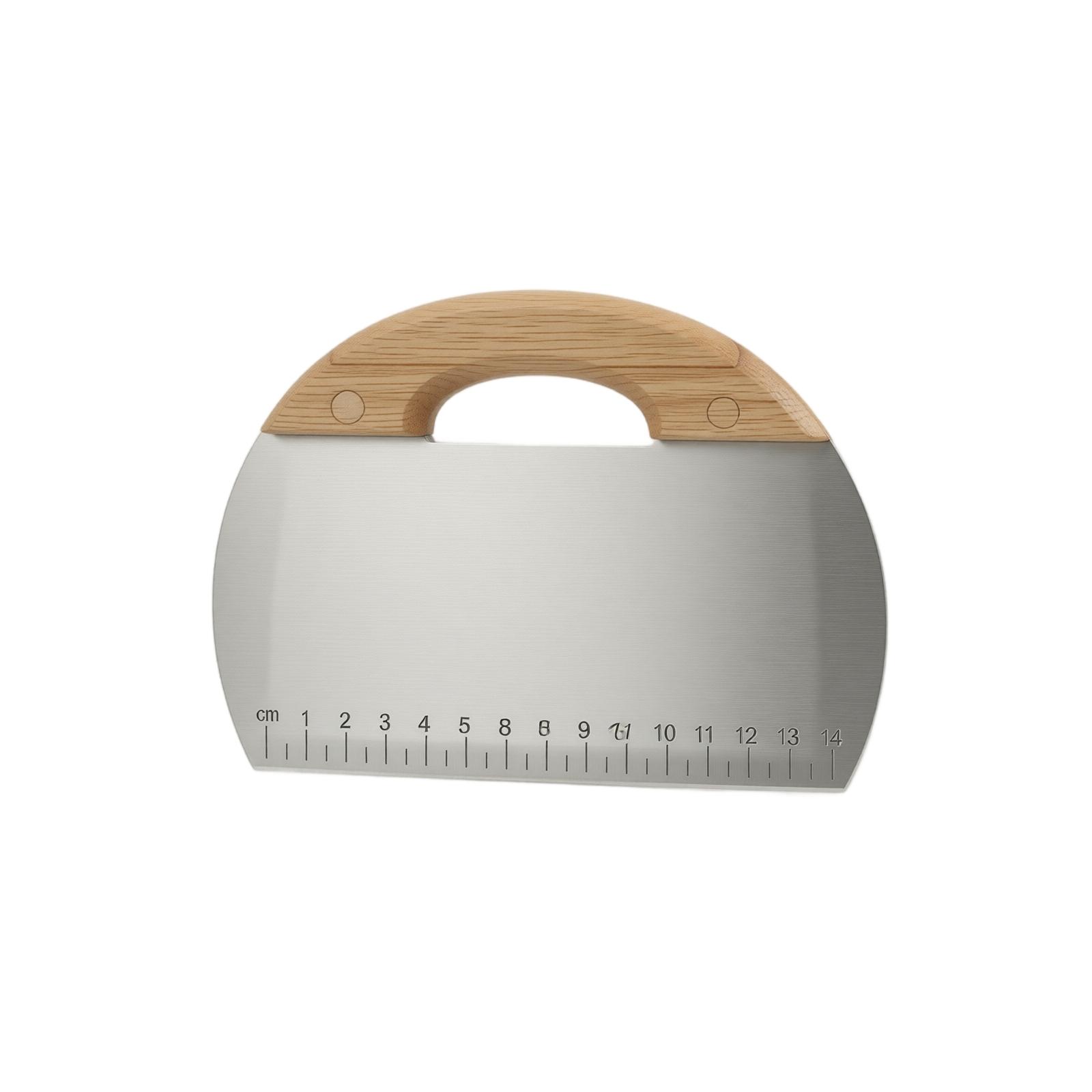 Dough Scraper Stainless Steel Flat Blade with Wooden Handle for Cutting and Dividing Dough with Measurement Ruler for Baking and Cooking one size серебряный
Dough Scraper Stainless Steel Flat Blade with Wooden Handle for Cutting and Dividing Dough with Measurement Ruler for Baking and Cooking one size серебряный
