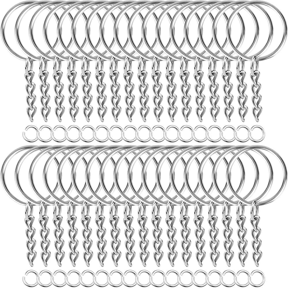 50PCS Stainless Steel Metal Blank Keyring Keychain Split Rings with Chain Climbing Buckles Carabiner Keychain Rings Accessories
50PCS Stainless Steel Metal Blank Keyring Keychain Split Rings with Chain Climbing Buckles Carabiner Keychain Rings Accessories