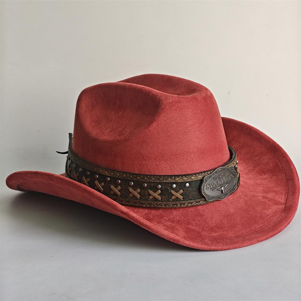 Western Cowboy Hat for Women Men with Shapeable 7.5CM Wide Brim Western Suede Hat for Cowboys and Cowgirls sombrero vaquero 56-58cm
Western Cowboy Hat for Women Men with Shapeable 7.5CM Wide Brim Western Suede Hat for Cowboys and Cowgirls sombrero vaquero 56-58cm