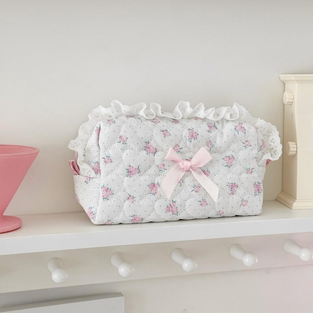 Fashion Pink Lace Makeup Bag Cute Bow Portable Cosmetic Organizer Multifunctional Zipper Wallet Bags Travel
Fashion Pink Lace Makeup Bag Cute Bow Portable Cosmetic Organizer Multifunctional Zipper Wallet Bags Travel