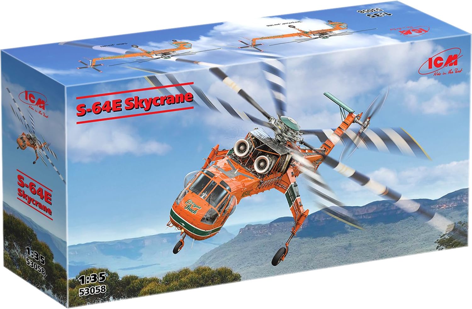 ICM Sikorsky Skycrane Plastic Model Kit 53058 1/35 S-64E (Helicopter)
ICM Sikorsky Skycrane Plastic Model Kit 53058 1/35 S-64E (Helicopter)