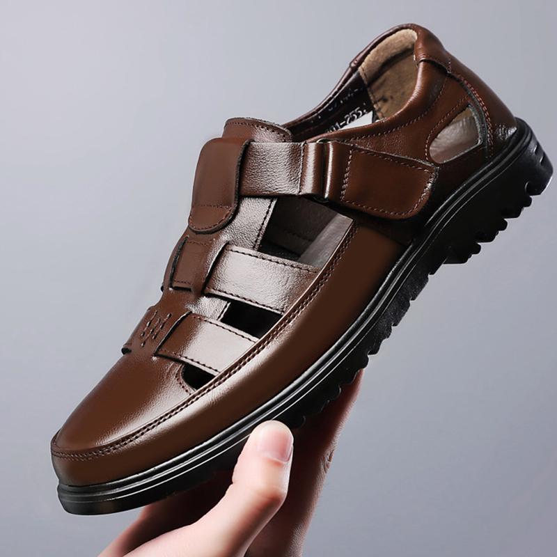 Новейшие летние мужские сандалии, удобные, полые, нескользящие, мягкие, легкие, дышащие, универсальные, носимые, модные, рабочие туфли, повседневные, кожаные сандалии 44
Новейшие летние мужские сандалии, удобные, полые, нескользящие, мягкие, легкие, дышащие, универсальные, носимые, модные, рабочие туфли, повседневные, кожаные сандалии 44