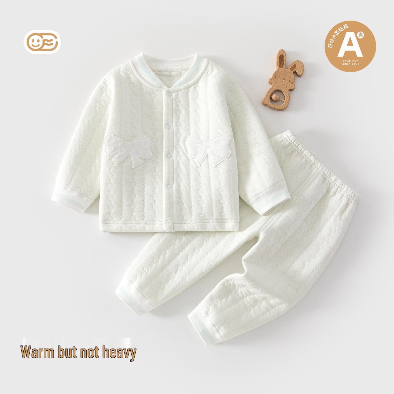 Autumn/Winter Warm Baby Clothes Set - Class A Cotton Padded Pajamas & Pants 90 cm зелений
Autumn/Winter Warm Baby Clothes Set - Class A Cotton Padded Pajamas & Pants 90 cm зелений