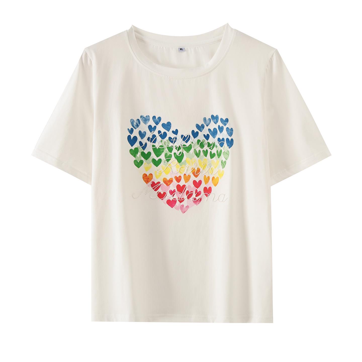 Zhi Xuan Plus Size Heart Print T-shirt - 2026 Summer Loose Fit бежевий
Zhi Xuan Plus Size Heart Print T-shirt - 2026 Summer Loose Fit бежевий