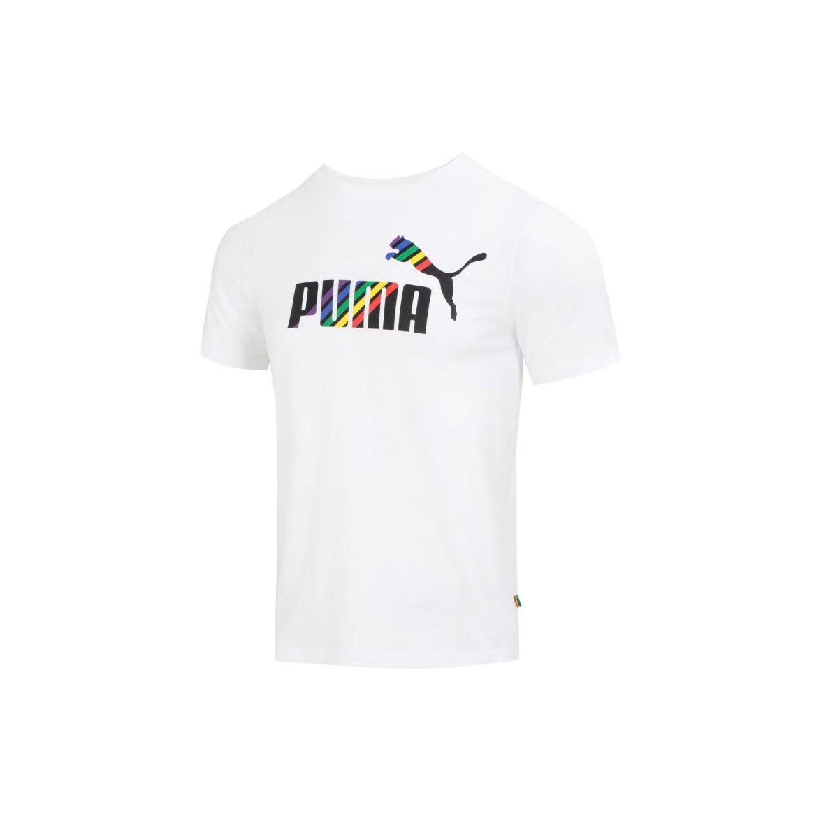 Puma Футболка с коротким рукавом и круглым вырезом, с графическим принтом логотипа бренда Rainbow, мужская, белая 676671-02
Puma Футболка с коротким рукавом и круглым вырезом, с графическим принтом логотипа бренда Rainbow, мужская, белая 676671-02