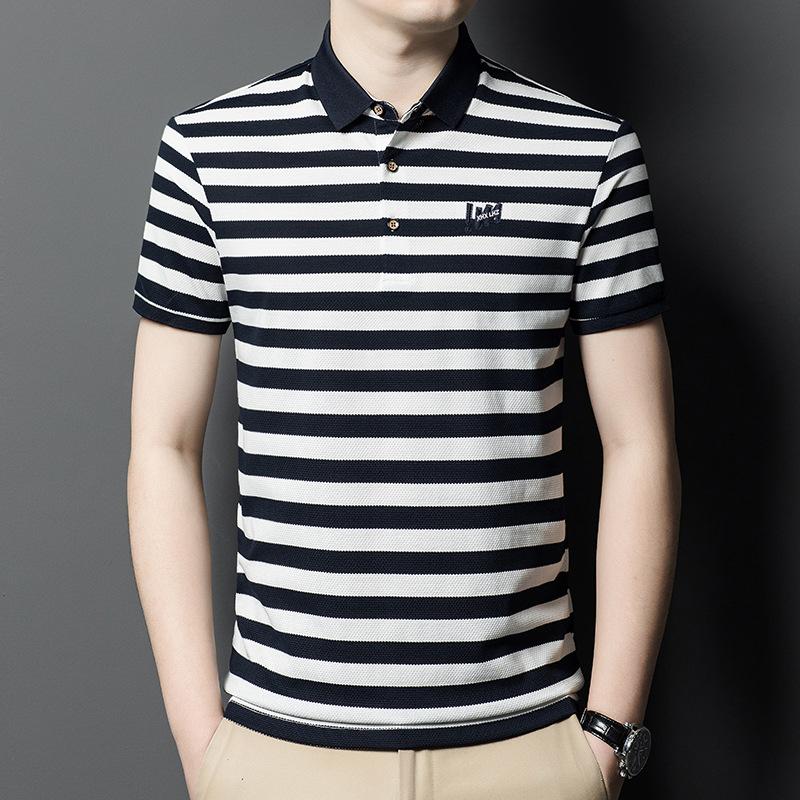 Short-sleeved Men s Polo Shirt, Summer New Fashion for Young and Middle-aged People, Korean Style Striped Half-sleeved T-shirt for Men
Short-sleeved Men s Polo Shirt, Summer New Fashion for Young and Middle-aged People, Korean Style Striped Half-sleeved T-shirt for Men