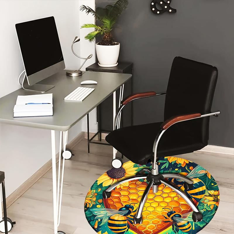 1pc Office Carpet Chair Mats Honeycomb Heart with Bees and Sunflowers Perfect for Decorating Office Chairss, Or Bedrooms.YDT365 80cm by 80cm
1pc Office Carpet Chair Mats Honeycomb Heart with Bees and Sunflowers Perfect for Decorating Office Chairss, Or Bedrooms.YDT365 80cm by 80cm