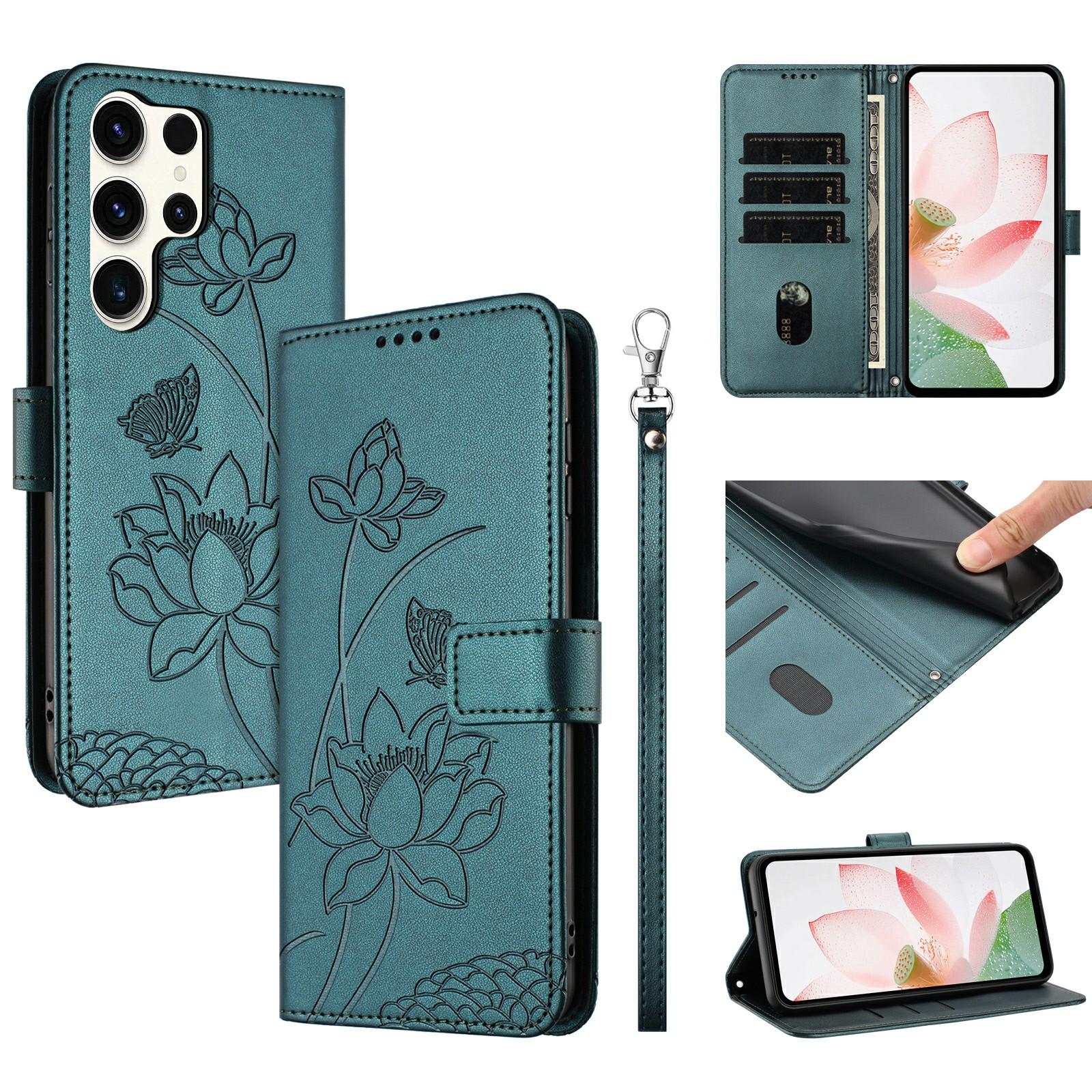 For Samsung Galaxy S25 Ultra Case Wallet Stand Lotus Imprint Leather Phone Cover with Wrist Strap
For Samsung Galaxy S25 Ultra Case Wallet Stand Lotus Imprint Leather Phone Cover with Wrist Strap