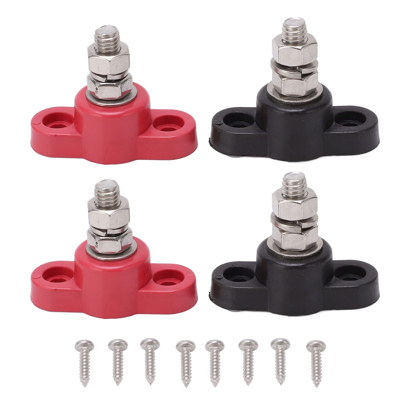 4pcs Battery Terminal Block, M8 Power Stud Battery Junction Post Connector Set, 12V24V Terminal Stud Power Distribution Block for Truck, RV
4pcs Battery Terminal Block, M8 Power Stud Battery Junction Post Connector Set, 12V24V Terminal Stud Power Distribution Block for Truck, RV