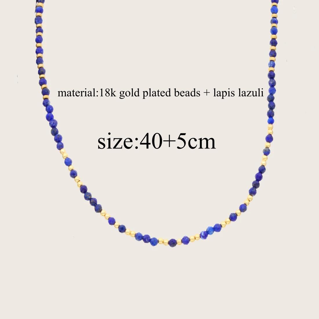 Vlen 3mm Natural Stone Choker Necklace Boho Vacation Style Stackable Gemstone Beaded Necklaces Jewelry for Women Gift Accessory ляпіс-лазур кольору
Vlen 3mm Natural Stone Choker Necklace Boho Vacation Style Stackable Gemstone Beaded Necklaces Jewelry for Women Gift Accessory ляпіс-лазур кольору