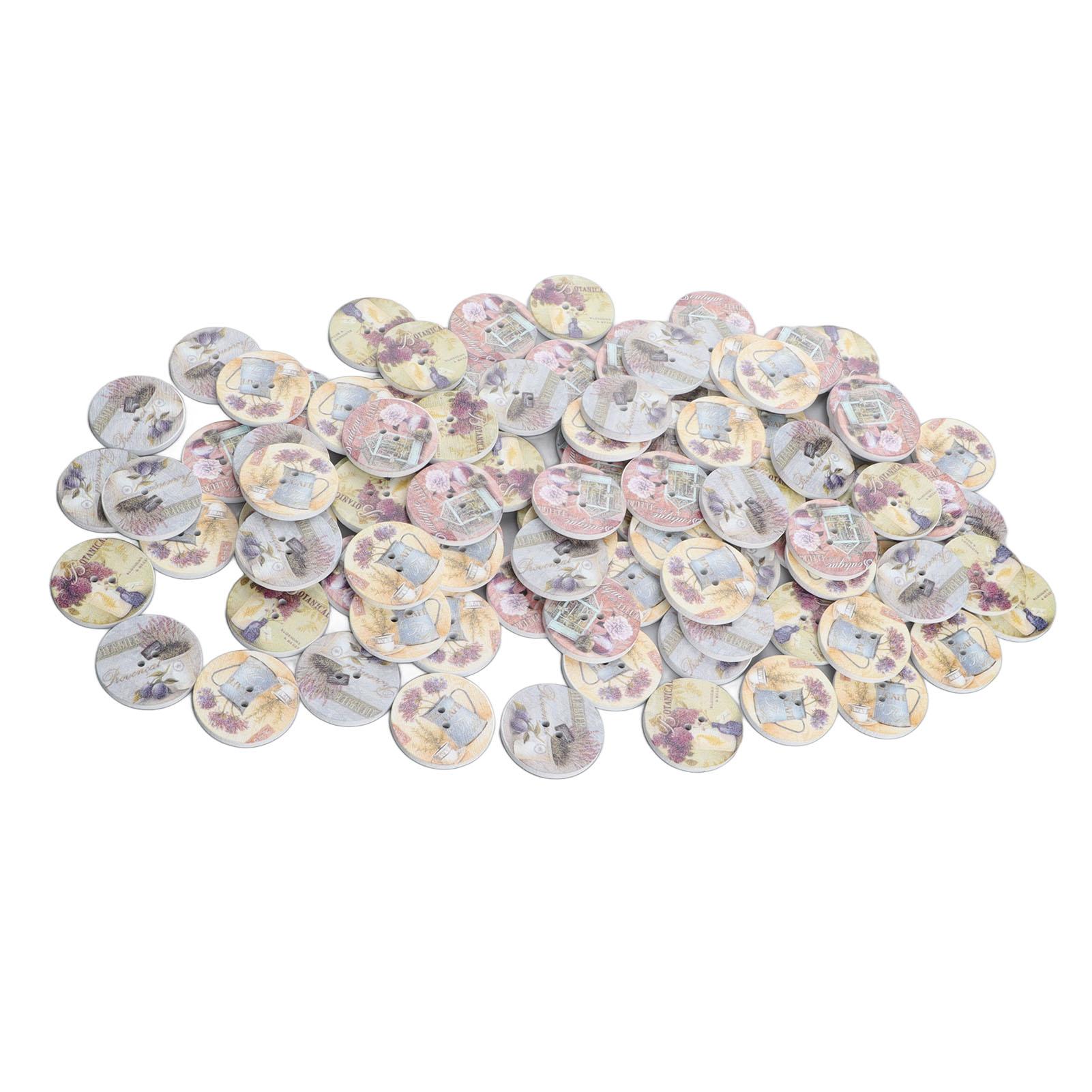 100pcs Mixed Printing Wooden Buttons 2 Holes Round Decorative Wooden Buttons for Sewing DIY
100pcs Mixed Printing Wooden Buttons 2 Holes Round Decorative Wooden Buttons for Sewing DIY