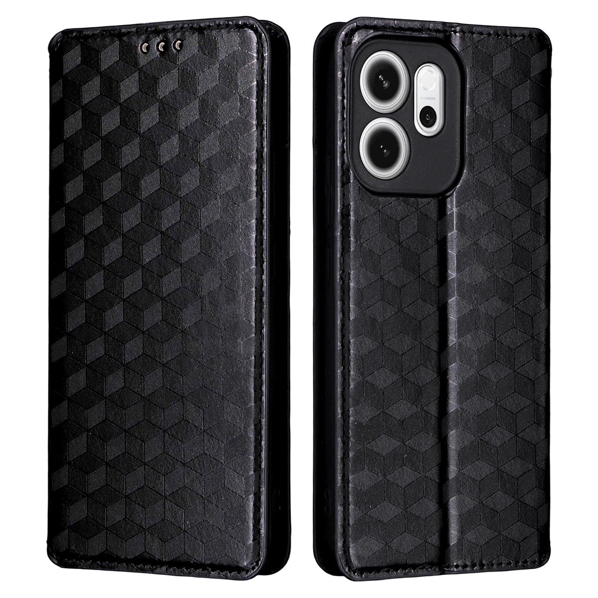 Для Oppo Reno14 F 5G Чехол-кошелек Ромбовидный отпечаток Кожаный чехол для телефона Black
Для Oppo Reno14 F 5G Чехол-кошелек Ромбовидный отпечаток Кожаный чехол для телефона Black