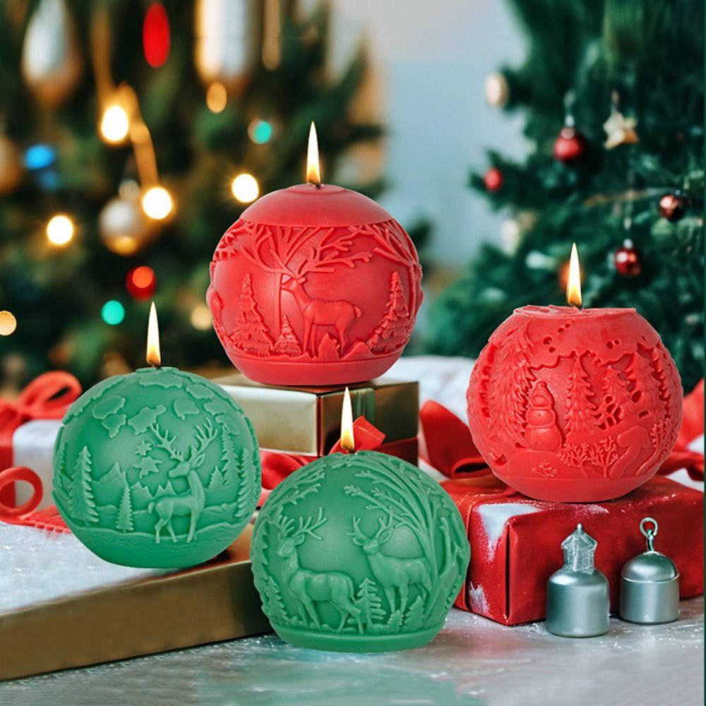3D Christmas Ball Mold Elk Sphere Plaster Mould Candle Making Tool Soap Mold Holiday Festival Style B
3D Christmas Ball Mold Elk Sphere Plaster Mould Candle Making Tool Soap Mold Holiday Festival Style B