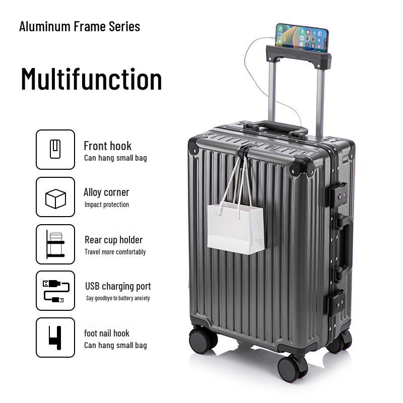 Zhiliu Aluminum Frame Carry-on Luggage 20 inch
Zhiliu Aluminum Frame Carry-on Luggage 20 inch