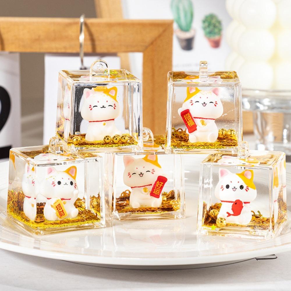 Floating Oil Maneki Neko Pendant Acrylic Dolls Key Chain Creative Lucky Cat Keychain Gifts Style B
Floating Oil Maneki Neko Pendant Acrylic Dolls Key Chain Creative Lucky Cat Keychain Gifts Style B