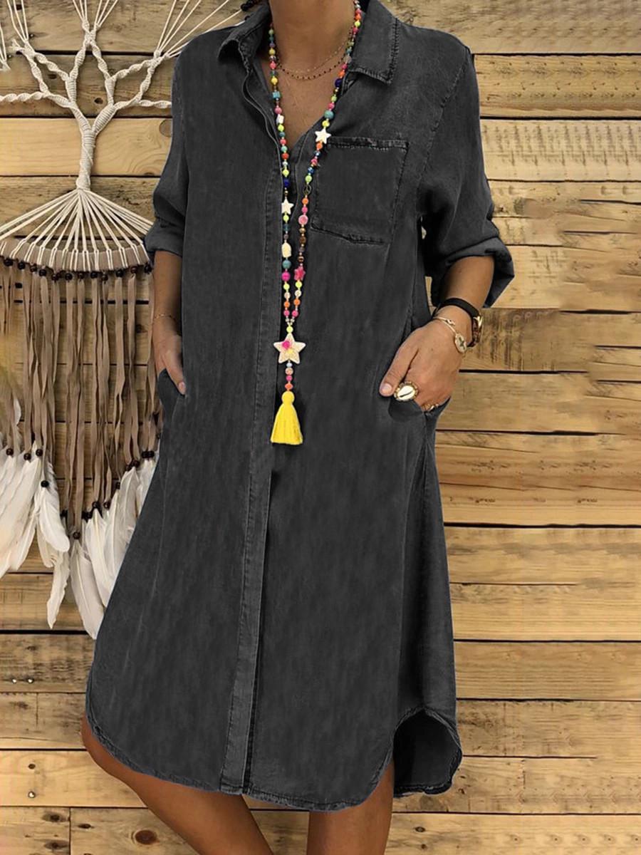 2026 Women s Large Size Solid Color Denim Dress - Casual Style 5XL чорний колір сірий
2026 Women s Large Size Solid Color Denim Dress - Casual Style 5XL чорний колір сірий