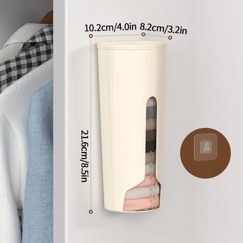 Wall Mounted Underwear Storage Box Punch-free Sock Dispenser Organizer Box Bathroom Kitchen Plastic Garbage Holder вершковий
Wall Mounted Underwear Storage Box Punch-free Sock Dispenser Organizer Box Bathroom Kitchen Plastic Garbage Holder вершковий