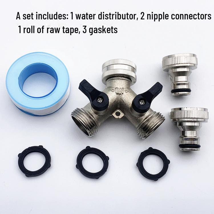 Нікельований розгалужувач садового шланга з 2-/3-ходовим кульовим клапаном Y-подібного типу
Нікельований розгалужувач садового шланга з 2-/3-ходовим кульовим клапаном Y-подібного типу