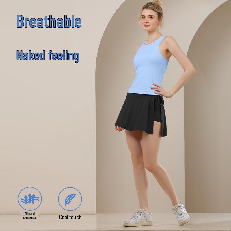 Quick-Dry High-Waisted Tennis & Yoga Skort Set – Anti-Exposure Summer Fitness Skirt & Tank Top Large
Quick-Dry High-Waisted Tennis & Yoga Skort Set – Anti-Exposure Summer Fitness Skirt & Tank Top Large
