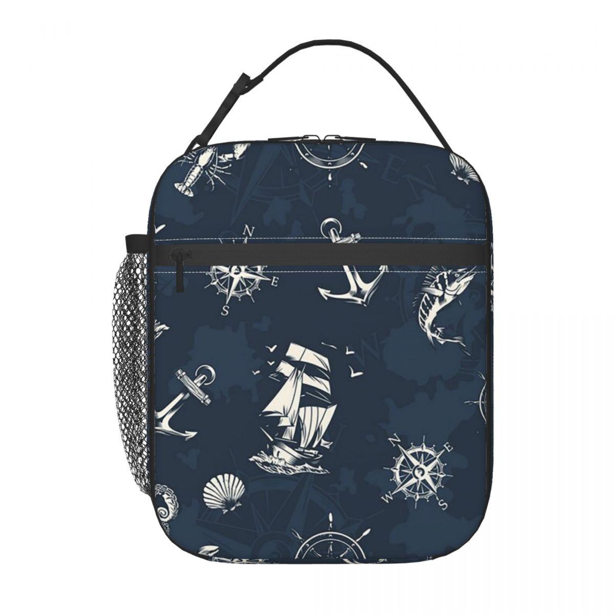 Navy Ship Nautical Anchor And Ship Wheel Ocean Insulated Lunch Bag for Women Kids Portable Food Boxes Thermal Lunch Box Tote One Size
Navy Ship Nautical Anchor And Ship Wheel Ocean Insulated Lunch Bag for Women Kids Portable Food Boxes Thermal Lunch Box Tote One Size
