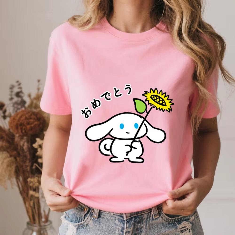2026 Summer Cinnamoroll Sunflower Wishes Print Cotton T Shirt for Women Casual Comfort Summer Top 4XL
2026 Summer Cinnamoroll Sunflower Wishes Print Cotton T Shirt for Women Casual Comfort Summer Top 4XL