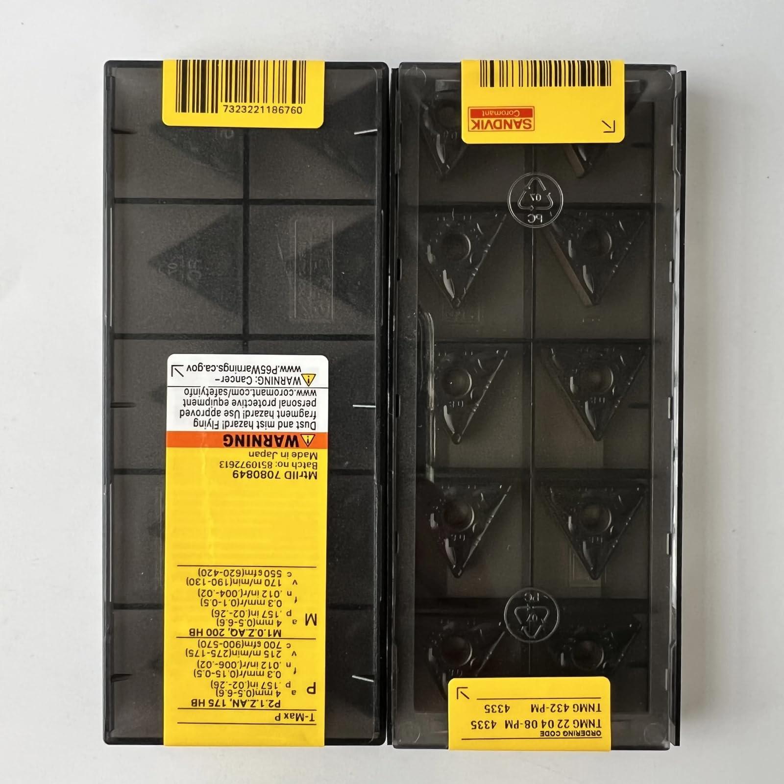 Original Sandvik / TNMG220408-PM 4335 / CNC lathe carbide blade 10 Pcs
Original Sandvik / TNMG220408-PM 4335 / CNC lathe carbide blade 10 Pcs