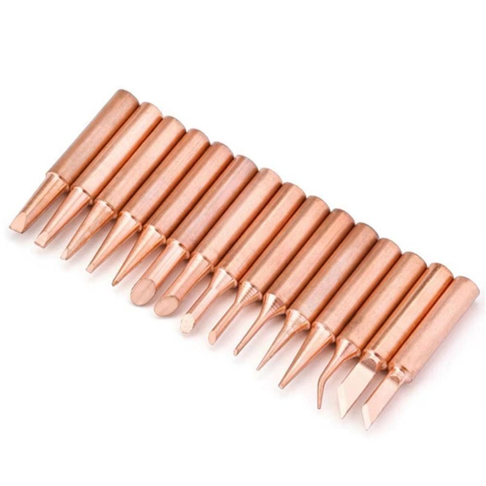 Pure Copper Soldering Iron Head 900M Iron Welding Tip Soldering Rework Station 15pcs/set
Pure Copper Soldering Iron Head 900M Iron Welding Tip Soldering Rework Station 15pcs/set