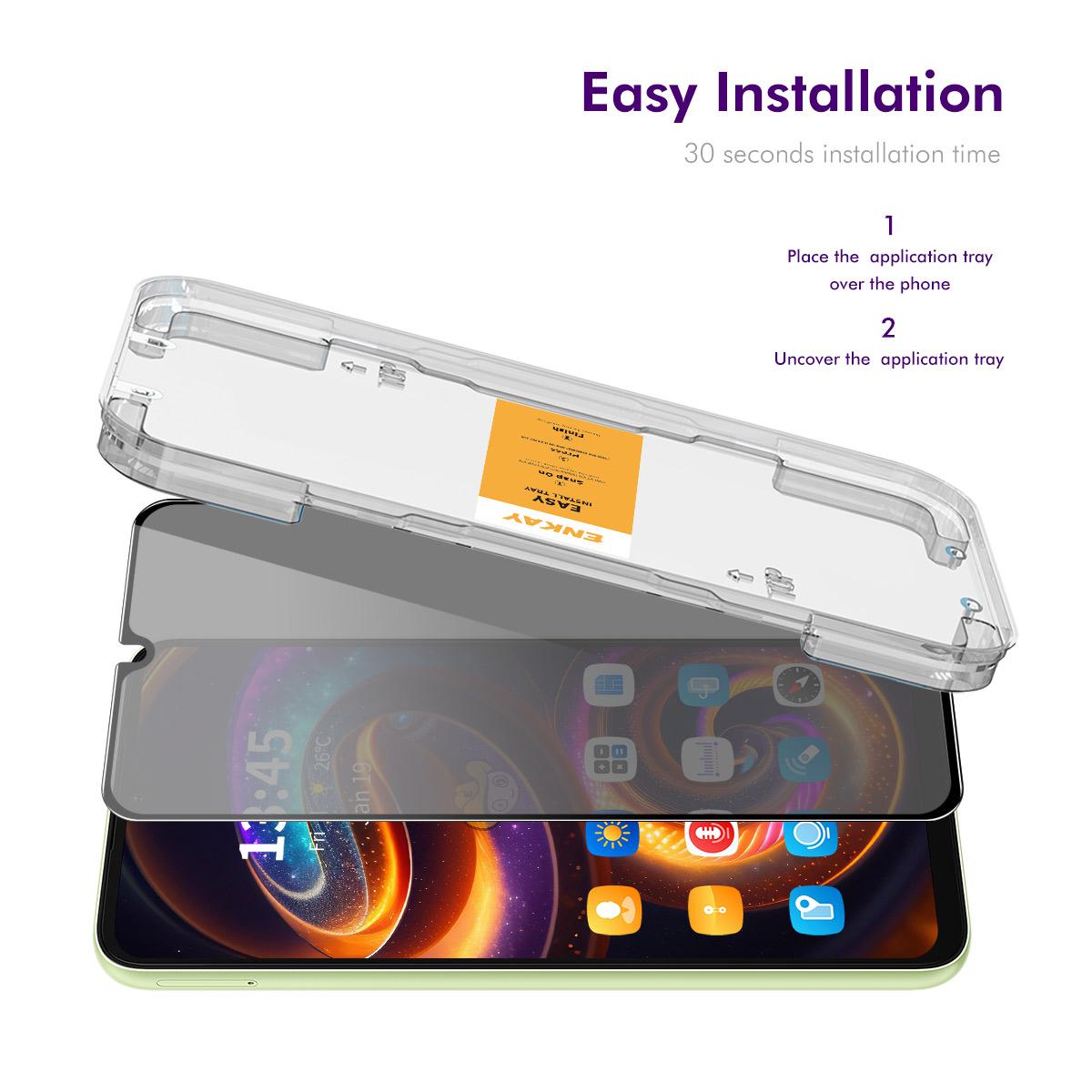 For Samsung Galaxy A16 4G/A16 5G Anti-Spy Film ENKAY HAT PRINCE Silk Printing Tempered Glass Screen Protector with Installation Tool Grey
For Samsung Galaxy A16 4G/A16 5G Anti-Spy Film ENKAY HAT PRINCE Silk Printing Tempered Glass Screen Protector with Installation Tool Grey