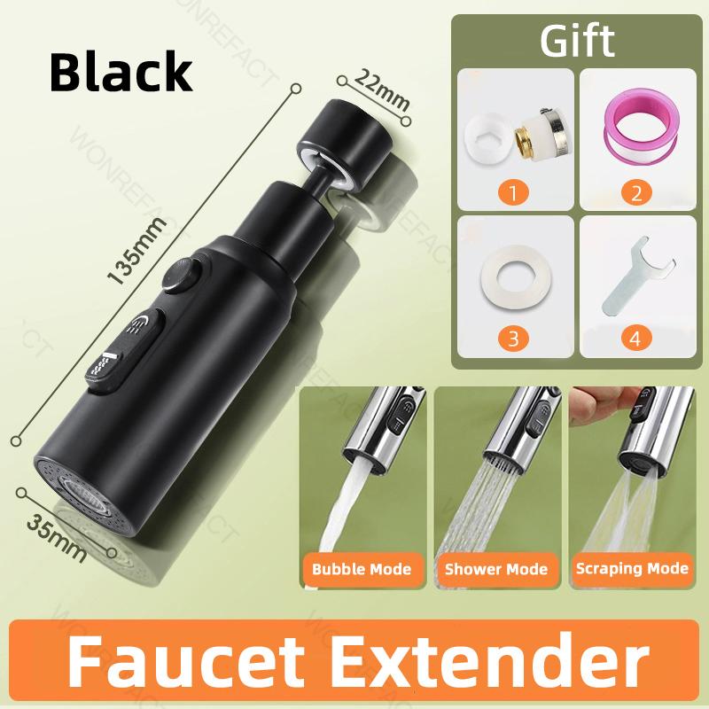Premium High Water Pressure 360° Flexible Nozzle Spout Brass Three-mode Faucet Extender Tap Water Saving Household Kitchen Sink чёрный
Premium High Water Pressure 360° Flexible Nozzle Spout Brass Three-mode Faucet Extender Tap Water Saving Household Kitchen Sink чёрный
