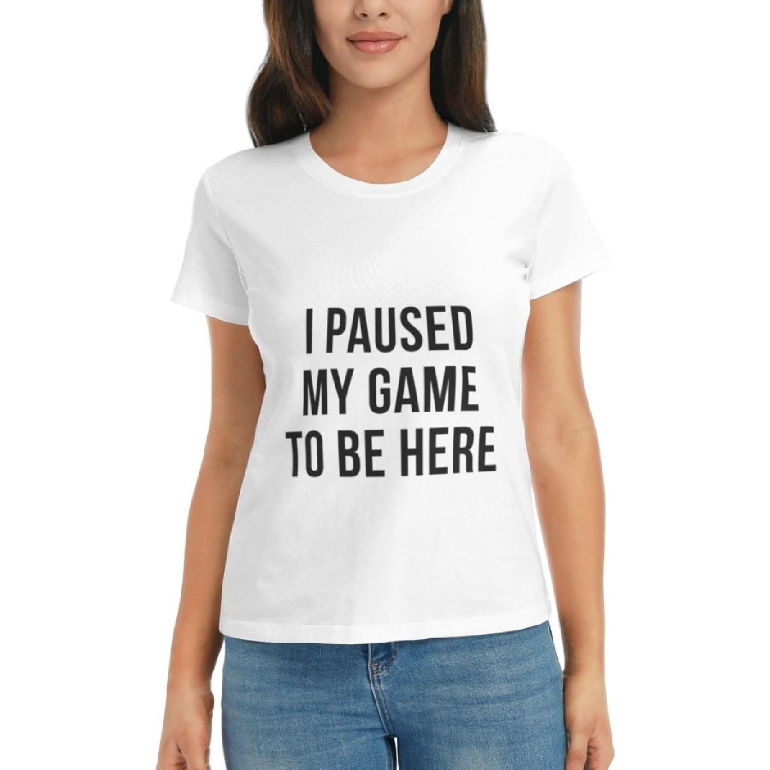 Agrination Women s T-Shirts I Paused My Game to Be Here T Shirt Summer Casual Short Crew Short Sleeve Tops Tee XXXXXL білий
Agrination Women s T-Shirts I Paused My Game to Be Here T Shirt Summer Casual Short Crew Short Sleeve Tops Tee XXXXXL білий