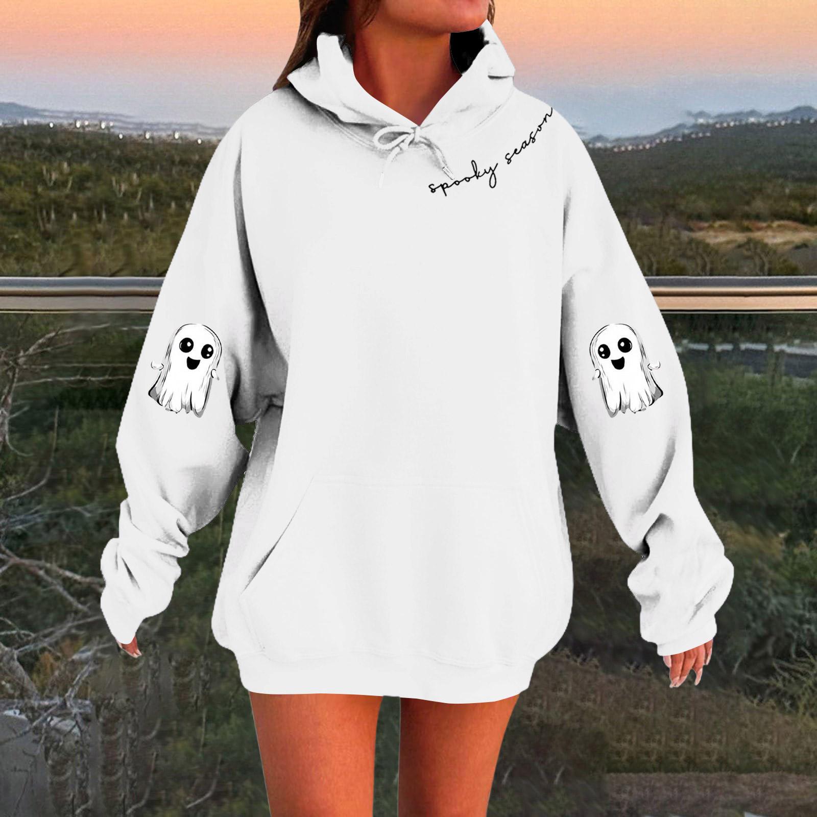 Women s Solid Color Long Sleeve Casual Halloween Print Pullover Hooded Sweatshirt XL
Women s Solid Color Long Sleeve Casual Halloween Print Pullover Hooded Sweatshirt XL