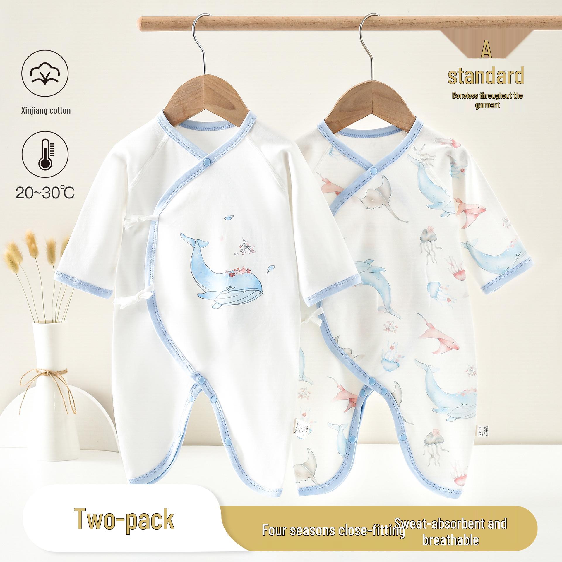 Unisex Newborn Long Sleeve Cotton Romper - Soft, Seamless, All-Season Baby Pajamas 59 cm
Unisex Newborn Long Sleeve Cotton Romper - Soft, Seamless, All-Season Baby Pajamas 59 cm