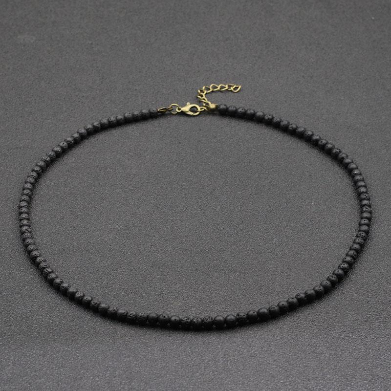 Unique 18Inch Choker Necklace Men Minimalist 4mm Natural Stone Collar Boyfriend Gift Hiphop Rock Short Colar Neck Accessories лавовый
Unique 18Inch Choker Necklace Men Minimalist 4mm Natural Stone Collar Boyfriend Gift Hiphop Rock Short Colar Neck Accessories лавовый