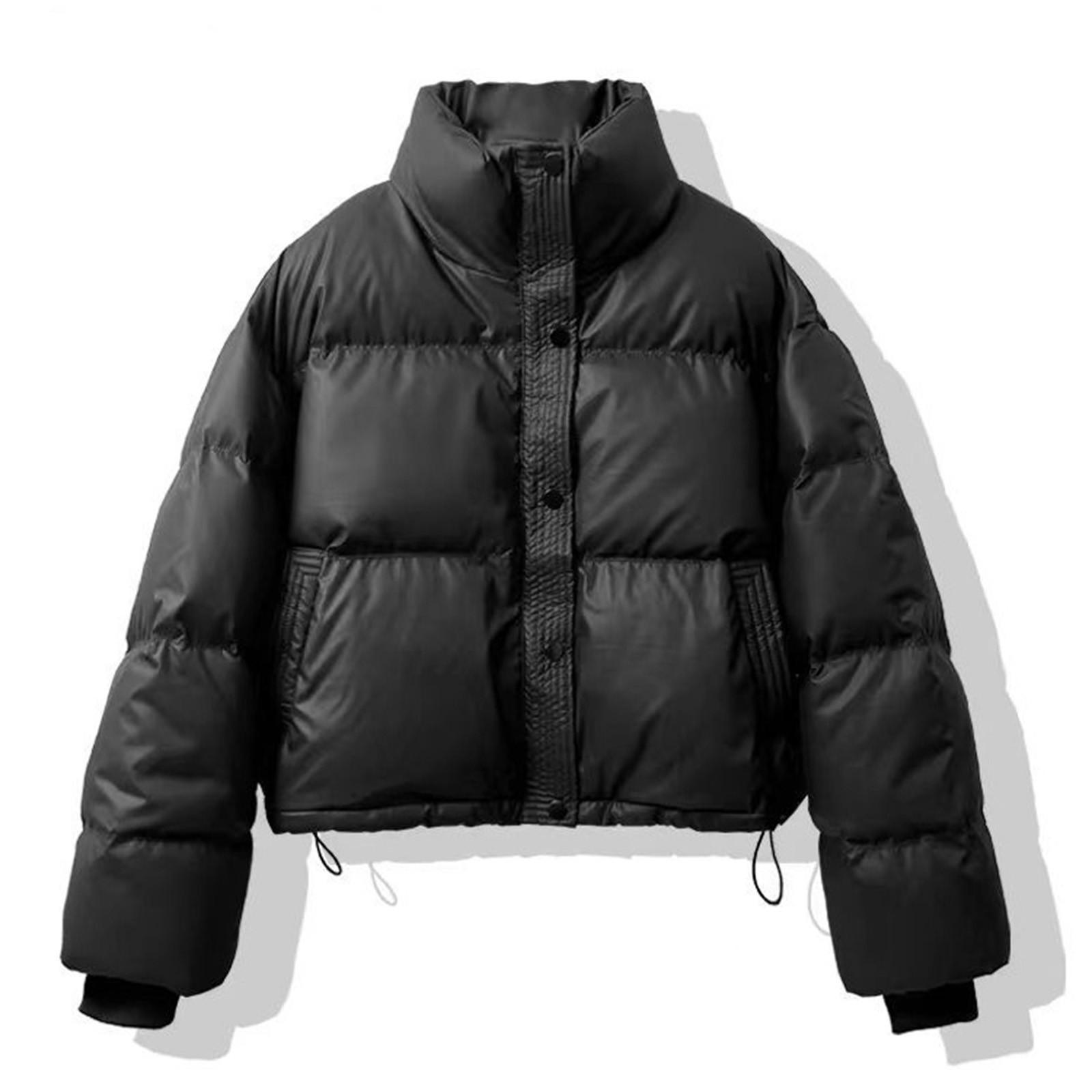 Женская короткая свободная теплая куртка из хлопка с высоким воротником M
Женская короткая свободная теплая куртка из хлопка с высоким воротником M