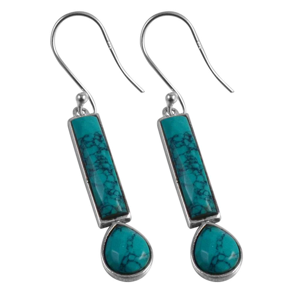 Turquoise Gemstone Earrings Solid 925 Sterling Silver Handmade Earrings Jewelry Gift For Women And Girls E-1930
Turquoise Gemstone Earrings Solid 925 Sterling Silver Handmade Earrings Jewelry Gift For Women And Girls E-1930