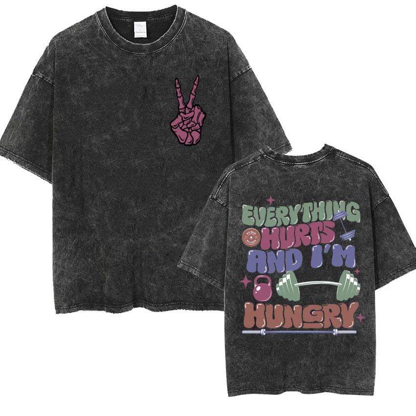 Everything Hurts and I’m Hungry Funny T Shirts Men Women Vintage Washed Muscle Mommy Gym T Shirt Casual Cotton Oversized T-shirt 5XL
Everything Hurts and I’m Hungry Funny T Shirts Men Women Vintage Washed Muscle Mommy Gym T Shirt Casual Cotton Oversized T-shirt 5XL