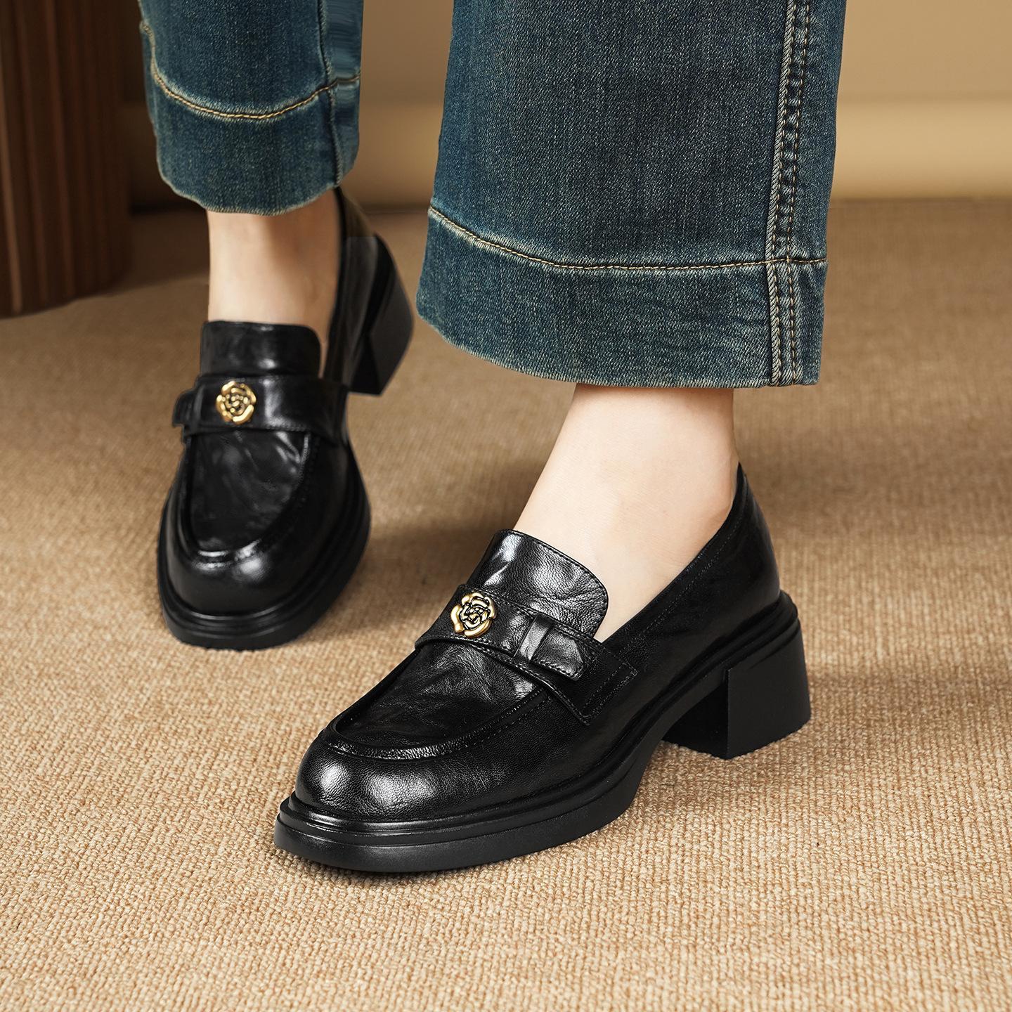New Women Shoes Leather Pumps Fashion Chunky Heel High Heel Shoes Street Slip-on Loafers 40 чорний
New Women Shoes Leather Pumps Fashion Chunky Heel High Heel Shoes Street Slip-on Loafers 40 чорний