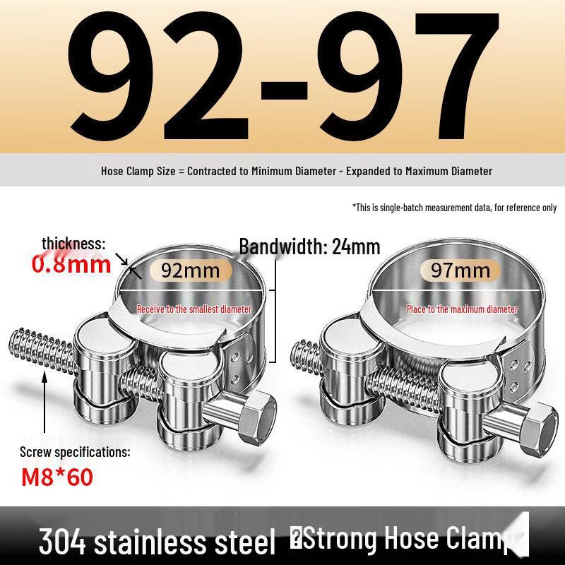 Aokewen Heavy Duty Stainless Steel Hose Clamps
Aokewen Heavy Duty Stainless Steel Hose Clamps