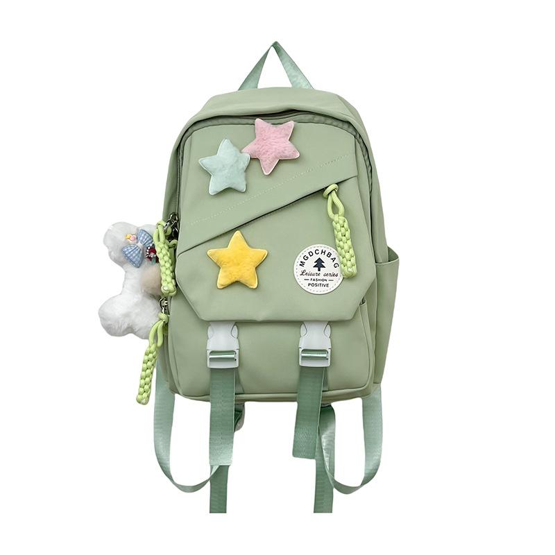 Простой и универсальный рюкзак для девочек, кладезь девичьего и юношеского очарования with pendant зелёный
Простой и универсальный рюкзак для девочек, кладезь девичьего и юношеского очарования with pendant зелёный