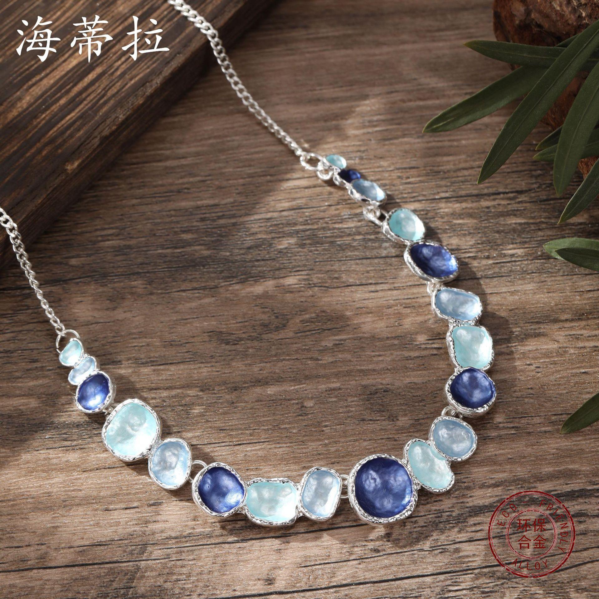 New enamel irregular round necklace, women s fashion simple geometric round petal neck chain
New enamel irregular round necklace, women s fashion simple geometric round petal neck chain
