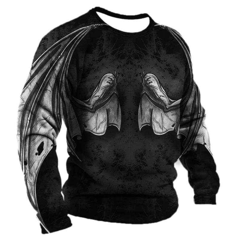 Вінтажна чоловіча футболка, блуза, крила, Harajuku, вікінг, принт, топи з довгими рукавами, бавовняна чоловіча футболка, вулична вільна футболка, повсякденний одяг 5XL
Вінтажна чоловіча футболка, блуза, крила, Harajuku, вікінг, принт, топи з довгими рукавами, бавовняна чоловіча футболка, вулична вільна футболка, повсякденний одяг 5XL