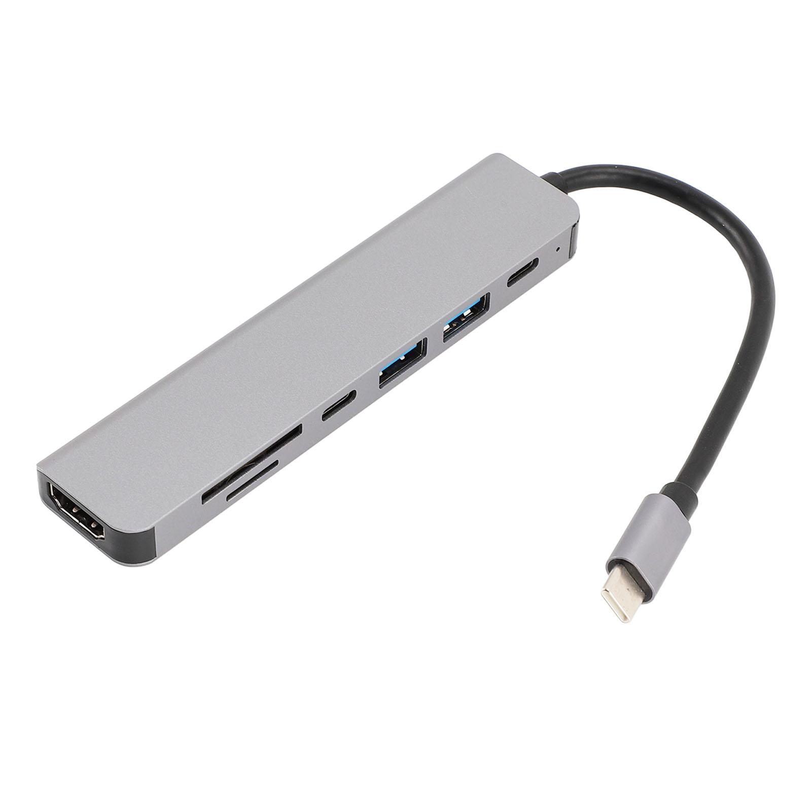 7 in 1 Type C Hub Improve Work Efficiency USB3.0 USB2.0 PD Port Fast Connection Laptop Docking Stati
7 in 1 Type C Hub Improve Work Efficiency USB3.0 USB2.0 PD Port Fast Connection Laptop Docking Stati