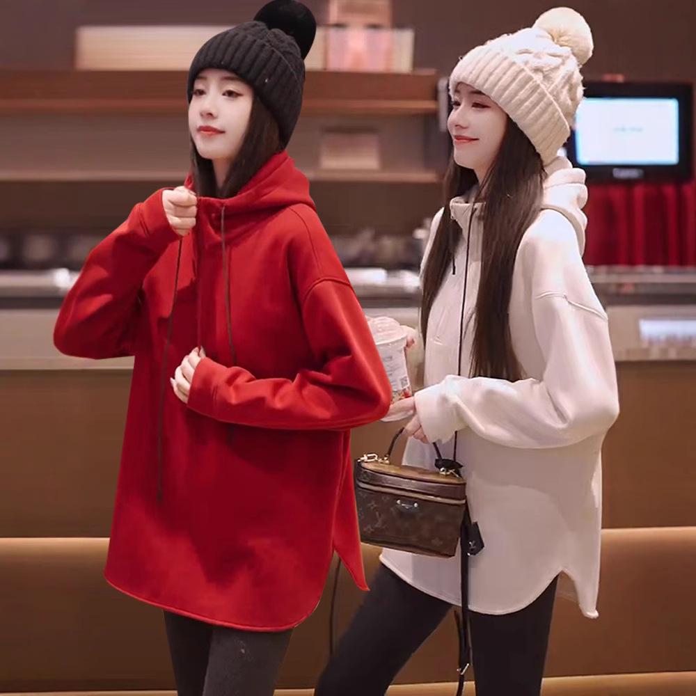 Women s Mid-Length Fleece-Lined Hooded Sweatshirt, 2024 Autumn/Winter, Loose Fit Versatile Base Layer Small грязно-белый
Women s Mid-Length Fleece-Lined Hooded Sweatshirt, 2024 Autumn/Winter, Loose Fit Versatile Base Layer Small грязно-белый