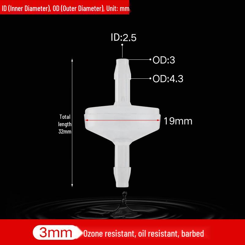 Innovator Mini One-Way Check Valve: Ozone & Oil Resistant, Prevents Backflow, Water-Stop Plastic Valve.
Innovator Mini One-Way Check Valve: Ozone & Oil Resistant, Prevents Backflow, Water-Stop Plastic Valve.